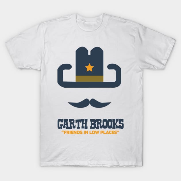 Garth Brooks T-Shirt by Hatched